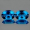 Natural Natural Swiss Blue Topaz Pair 9x6 mm - VVS