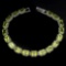 Natural Octagon 7x5mm Green Peridot Bracelet