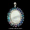 Natural Opal & Mother of Pearl 31.86 Ct Pendant