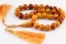 Natural Amber Islamic Prayer 33 Beads Tasbih