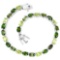 NATURAL CHROME DIOPSIDE PERIDOT & TOURMALINE BRACELET