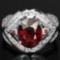 NATURAL RED SPESSARTITE GARNET Ring