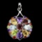 Natural Mozambique Garnet Amethyst Citrine Peridot Topaz Pendant