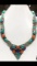 Tibet Hand Made Turquoise, Coral, Lapis Lazuli Necklace