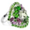 Natural Multi Gemstones Ring