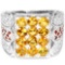 NATURAL AAA ORANGISH YELLOW CITRINE Ring