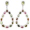 NATURAL MULTI COLOR TOURMALINE Earrings