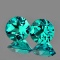 Natural Paraiba Green Blue Apatite Pair 4.70  MM {VVS}