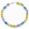 MULTI COLOR AMETHYST PERIDOT CITRINE TOPAZ BRACELET