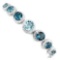 Natural London Blue Topaz Sky Blue Topaz Bracelet