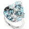 Natural London & Sky Blue Topaz Ring