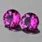 Natural Rhodolite Garnet Pair 6.00 MM - VVS