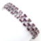 Natural Raspberry Rhodolite 104 Carats Garnet Bracelet