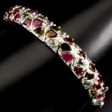 Natural Fancy Colors Tourmaline Bangle