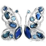 Natural BLUE SAPPHIRE BUTTERFLY EARRING