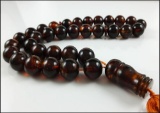 Natural Amber Islamic Prayer 33 beads Tasbih