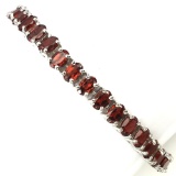 Natural  Mozambique Garnet 112 Cts Bracelet