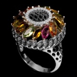 Natural Fancy Tourmaline 35 Carats Ring