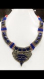 Tibet Natural Stone Tribal Queen Royal Necklace