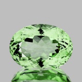 Natural Light Green Tea Amethyst 12.76 Cts - Flawless