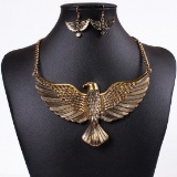 Stunning Golden Eagle Necklace Set