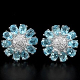 Natural Swiss Topaz Earrings