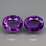 Natural Amethyst Pair 20.21 Carats - VVS