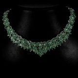 Natural Green Emerald 331 Carats Necklace