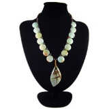 Natural Multi-Color Picasso Diamond Polished Necklace