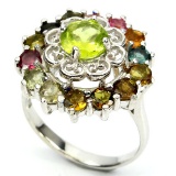 Natural Multi Gemstone Ring