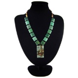 Natural Multi-Color Picasso Diamond Polished Necklace