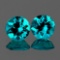 Natural Rare Brazil Blue Apatite Pair 6.50 MM - VVS