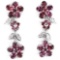 NATURAL PURPLISH PINK RHODOLITE GARNET Earrings