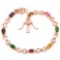 Natural MULTI COLOR TOURMALINE CHROME DIOPSIDE Bracelet