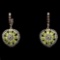 Natural Peridot Chrome Diopside Sapphire Garnet Earring