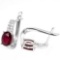 Genuine Pigeon Blood Ruby Earrings