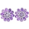 NATURAL AAA OVAL PURPLE AMETHYST Earrings