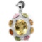 Natural YELLOW CITRINE & Fancy SAPPHIRE Pendant