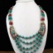 Tibet Hand Made Natural Turquoise & Coral  Necklace