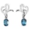 Natural London Blue Topaz Earrings