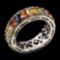 Natural Fancy Color Sapphire Eternity Band