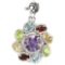 Natural Multi Gemstone Pendant