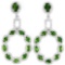 NATURAL AAA GREEN CHROME DIOPSIDE Earrings