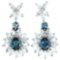 Natural London & Sky Topaz Earrings