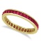 Natural Ruby & Solid Gold Eternity Band