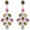 NATURAL MULTI COLOR TOURMALINE Earrings