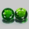 Natural Green Chrome Diopside Pair 3.17 Carats - VS