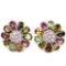 NATURAL MULTI COLOR TOURMALINE EARRING