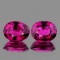 Natural Raspberry Pink Rhodolite Garnet Pair 8x6 MM FL