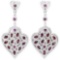 NATURAL PURPLE PINK RHODOLITE GARNET Earrings